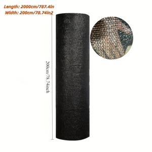 TEMU 2m x 20m 대형 온실 그늘망 - 내구성 강한 새 방지 및 햇빛 차단 메쉬, 35-40% 차광, 식물 성장 및 해충 방지용, 온실, 묘목장, 발코니, 도시 정원용 (쉬운 설치)