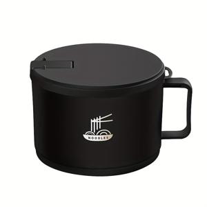 TEMU 1개 스테인리스 스틸 인스턴트 누들 그릇 뚜껑 포함 - 45oz 대용량, 기하학적 디자인, 광택 메탈 마감, 파스타, 수프 등 다용도 - 기숙사, 사무실, 야외 사용에 이상적, 기숙사 필수품|현대적인 주방용품|내구성 있는 주방 아이템, 누들 그릇