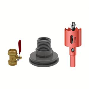 TEMU 3개 세트 내구성 있는 비통 버킷 커넥터 키트, 구멍 펀치 포함, PVC 볼헤드 조인트 어댑터, 비통 오버플로우 키트, 황동 볼 밸브, 수족관 부품, -DN15 외부 나사 커넥터에 적합, 비통, 수족관, 탱크, 욕조, 정원 급수 시스템에 이상적|슬림한 메탈릭 마감|내구성 있는 PVC 소재, 비통 수집 시스템