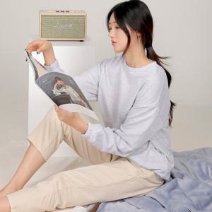 TEMU 여성용 집에서 입기 좋은 피치 약기모 코듀로이 골덴 밴딩 바지 핫템 (AA33LP094W)