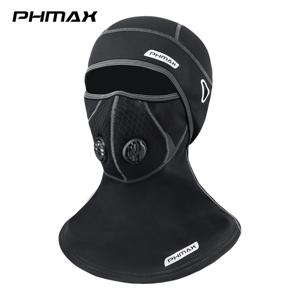 TEMU PHMAX 방풍 보온 스키 마스크 - 폴라 플리스 소재, 조절 가능한 스트랩, 통풍 구멍이 있는 추운 날씨용 얼굴 마스크 - 스키, 스노ーボ드, 라이딩용 - 극한의 추위 보호 - 블랙, 겨울 스포츠 장비, 세련된 디자인, 내구성