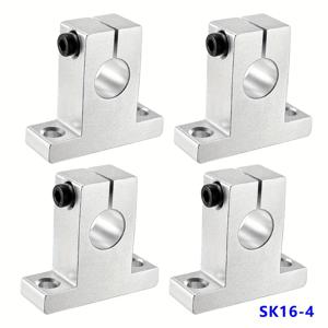 TEMU 2/4개 Sk8 Sk10 Sk12 Sk16 Sk20 Sk25 Sk30 알루미늄 선형 로드 레일 샤프트 지원 8/10/12/16/20mm 선형 운동 가이드 CNC 3D 프린터용