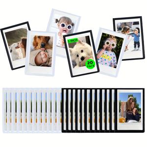 TEMU WOGOZAN 2 × 3 자석 사진 프레임은 Fuji Instax Mini 12/11/9/8/7/EVO 카메라 및 3인치 필름 종이와 함께 자석 냉장고 스티커를 특징으로 합니다.