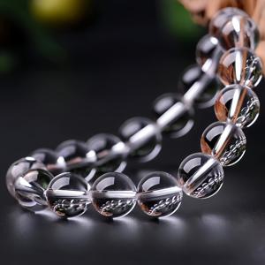 TEMU 10mm 라운드 화이트 인조 여성용 팔찌, 1개 돌 비즈 조절 가능한 끈, 행운 선물 생일 발렌타인데이