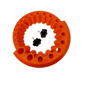 TEMU 대형 125mm 플라스틱 드릴 비트 샤프너 - 전기 없음, 내구성 있는 검정색 및 오렌지 디자인, 그라인더 사용에 이상적, 드릴 비트 샤프너|내구성 있는 구조|플라스틱 샤프너, 드릴 비트 홀더