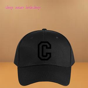 TEMU 조절 가능한 투톤 베이스볼 캡 - 수놓은 글씨 C, 스타일리쉬한 블랙 앤 화이트 디자인, 아웃도어 액티비티를 위한 편안한 피팅, 캐주얼 헤드웨어|스타일리쉬 헤드기어|폴리 에스터 캡
