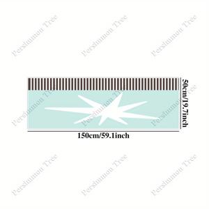 TEMU 1pc 인조 카시미어 1000G/M² 두께 1Cm 40X120Cm/15.7X47.2Inch, 별 패턴이 있는 하얀색 카펫, 부드럽고 푹신한 매트, 귀여운하고 달콤한 홈 데코 카펫, 휴일과 생일 선물에 완벽, 거실, 침실, 복도, 주방, 실내 라운지에 적합합니다.