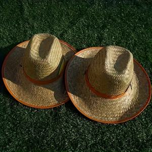 TEMU 2pcs 세트 여름 야외 농부 태양 썸 스트로우 모자 남성 비치 모자 휴일 낚시 모자 야외 건설 현장 노동 착용 모자