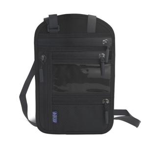 TEMU 1pc 조절 가능한 목 스트랩 RFID 차단 여권 지갑 - ID, 신용 카드 및 현금 보관을 위한 다중 컴파트먼트 여행 주최자, 일상적인 통근 및 항공 여행을 위한 내구성 있는 나일론 안감, 여권 홀더, 안전한 지퍼 클로저