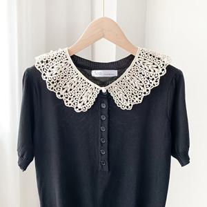 TEMU 우아한 진주 장식 라인 셔울 - 가벼운 여름, 다양한 칼라 & 캐미 드레스 및 스커트, 블루, 가벼운 패션 액세서리|우아한 라인 셔울|진주 장식