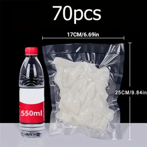 TEMU 진공 밀봉 백 - 내구성 있는 PE 소재, 투명한 지퍼 클로저, 식품 보존 및 저장에 이상적, 주방 필수품, 진공 밀봉 기계, 진공 포장 비닐 팩, 진공 포장 기계 비닐, 진공 밀봉 백, 식품 탈수기, 진공 밀봉 식품 백, 진공 병용 진공 백, 식품용 진공 백, 수비 비디오용 진공 백