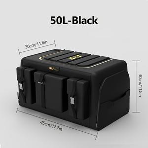 TEMU 다기능 자동차 보관함, 대용량 트렁크 정리함 (SUV 및 트럭용) - 내구성 있는 옥스포드 원단, 접이식 가능, 범용 캠핑 케이스 (2가지 용량 사이즈 제공) - 이상적인 선물