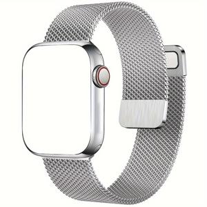 TEMU Apple Watch용 시계 밴드 38mm 40mm 41mm 42mm 44mm 45mm 49mm, iWatch Apple Watch 시리즈 10 9 7 8 4 5 6 SE Ultra2 여성용 남성용 스테인리스 스틸 팔찌 스마트 워치 밴드|스마트워치|남자팔찌