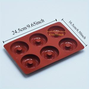 TEMU 다용도 실리콘 도넛 몰드 - 비스틱, 오븐 안전 DIY 케이크, 젤리, 푸딩, 마카롱 등 - 한 번에 다양한 맛 베이킹에 완벽