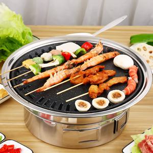 TEMU 다용도 및 휴대용 실내/외부 요리용 스테인리스 스틸 숯불 그릴, 가족 모임, 피크닉 및 파티에 완벽