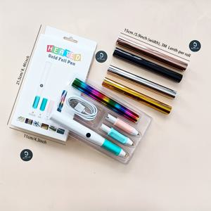 TEMU Alinacutle New 1 세트 3-헤드 가열된 핫 필로 퀼 펜 5pcs 핫 필로 롤로 DIY 손글씨 서예, 인사 카드, 계획자 일기 카드 스크랩북 페이지 파티 선물 장식
