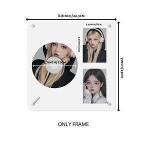 TEMU [2D 플랫] 1pc UPUNIQUE 아크릴 디스플레이 스탠드, 다기능 디자인, 6인치, 포스터 테이블탑 프레임, 사진 카드 홀더, CD 사진 인테리어 프레임, 아이돌 카드 디스플레이 스탠드, 사무실 장식, 컬렉터 및 팬을 위한 완벽한 선물, 실내 및 실외 사용 가능, 부활절, 새해, 발렌타인데이