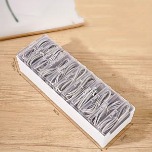 TEMU PP 소재 케이블 관리 박스 - 집과 사무실용 데스크탑 충전 코드 정리함, 전원 및 데이터 저장 기능 포함