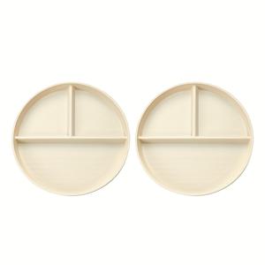 TEMU 2pcs 성인 체중 제어 나누어진 접시, 건강한 식단 및 체중 감소를 위한 둥근 플라스틱 개인 서비스 트레이, 식기 세척기 안전, 재사용 가능 - 레스토랑, 피크닉 및 샐러드 서비스에 이상적, 체중 감소 도구 | 현대식 식사 세트 | 내구성 있는 플라스틱 트레이, 샐러드 스피너