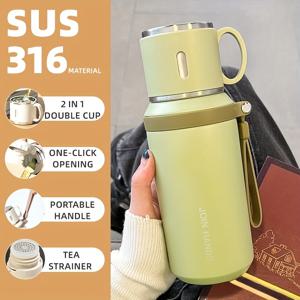TEMU 당신의 꿈의 텀블러 700ml/23.67oz 보온 텀블러 차 여과기 뚜껑 포함 - 316 스테인리스 스틸, 내구성 및 휴대용, 다양한 색상 옵션, 음료를 몇 시간 동안 뜨겁게/차갑게 유지, 여행, 집, 사무실, 발렌타인데이, 어머니날, 추수감사절, 새해에 완벽한 선물