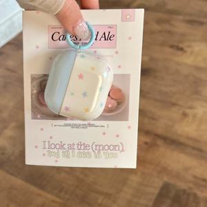 TEMU AirPods Pro, AirPods 4, AirPods1/2, AirPods 3 및 AirPods Pro 2세대용 귀여운 별무늬 소프트 케이스 무선 헤드셋 커버|폰케이스|헤드폰|케이스