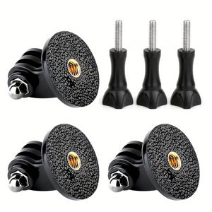 TEMU 3pcs 트립오드 마운트 어댑터, 3pcs 손가락 스크루, GoPro Hero 13 Hero 12 Hero 11 Hero 10 Hero 9 Hero 8 Hero 7 Hero 6 Hero 5 Hero Session Hero 4 Hero 3+ Hero 3 Hero 2, DJI , Insta 360, Akaso 및 Sjcam 액션 카메라용