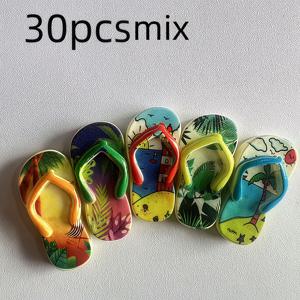 TEMU 30개/50개 여름 해변 스타일 레진 플립플롭 참 - 컬러풀 DIY 주얼리 만들기 키체인 귀걸이 액세서리, 야자수 & 바다 디자인, 비치 액세서리