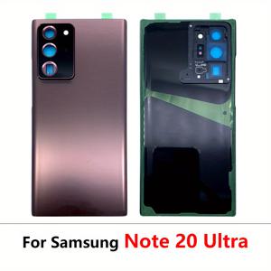 TEMU 삼성 노트 20 울트라 N985F SM-N985F 배터리 백 커버 후면 도어 유리 패널 하우징 케이스+카메라 렌즈 교체용