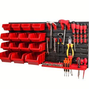 TEMU 39pcs 대형 도구 정리 랙, 스크루 드라이버, 드릴 비트 및 하모 스토리지 - 내구성 있는 플라스틱 차고 및 작업실 선반, 아트 데코 스타일 다기능 도구 홀더 - 아빠, DIY 열광자, 도구 정리 스토리지, 세련된 작업 공간 액세서리, 내구성 있는 구조, 전문 조각공, 설치된 스토리지 시스템