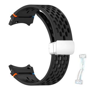 TEMU 삼성 7 FE 6 5 4 5Pro 4 Active2 기어 S3, 화웨이 워치 GT 5 4 3 3PRO 2 2E, 비보어티브 5 4 3, 베누 3 2, 화미 GTR GTS BIP 시리즈 배포 버클을 위한 펑키 스타일 실리콘 자석 워치 스트랩