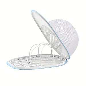 TEMU 모자 세척 케이지 - 식기세척기 및 세탁기 안전한 베이스볼 캡 클리너 홀더, 타원형 디자인, 세탁기/식기세척기에 적합, 압착 방지, 야구 모자·보안모·의류용, 쉬운 청소 패브릭 구조, 식기세척기 사용 가능 액세서리, 통기성 보관 솔루션, WashSafe 소재, 스포츠 애호가용