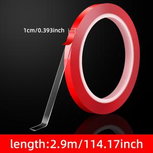 TEMU LED 스트립 조명용 양면 테이프 - 초강력 점착력, 잔여물 없음, 실내외 사용을 위한 투명 나노 접착제, 벽이나 물체에 LED 스트립 고정에 이상적, LED 스트립 라이트 접착제 | 투명 테이프 | 강력한 접착 테이프, LED 테이프