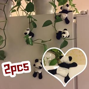 TEMU 2개/4개 판다 창의적인 홈 데코 - 빈 냉장고와 벽을 채우기에 완벽하며, 더 아름답고 사랑스럽게 보이게 합니다. 벽 장식, 냉장고 장식, 재미있는 디자인, 기발한 장식, 부드러운 소재, 수제 느낌, 장식용 판다, 판다 피규어, 홈 오거나이저, 선물 쇼퍼