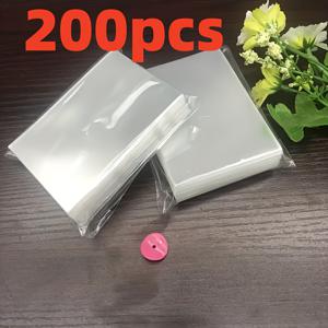 TEMU 200개의 투명 카드 슬리브 세트, 사진 보호용 팝콘 필름 카드 홀더, 사진 저장 앨범 카드 홀더, 크리스마스, 할로윈, 추수감사절 선물, 크리스마스에 완벽, 추수감사절에 완벽, 포토카드 슬리브, 카드 슬리브, 포토카드용 것, 케이스 포토카드용, 토프로더 포토카드용, 디지몬 슬리브 카드, 포토카드 홀더