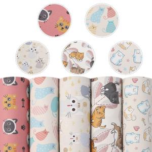 TEMU 동물 고양이 인조 합성 가죽 7.7*12.9인치 패브릭 시트 5개 세트, DIY 리본, 허리 벨트, 귀걸이, 핸드백, 휴대폰 케이스, 필통, 신발 가방 인조 가죽 공예 수제 재료, 트렌디 크래프팅 시트,장식용 가죽 시트,내구성 있는 PVC 소재,부드러운 질감 시트,패션 ,공예 애호가