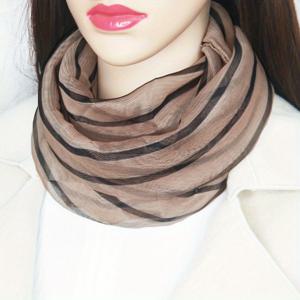 TEMU 여성용 스타일리시한 브라운 & 블랙 스카프 - 부드럽고 따뜻하며 다용도로 사용할 수 있는 모든 계절을 위한 목걸이, 통기성이 좋은 메쉬 소재, 캐주얼한 외출, 캐주얼한 목걸이 | 스타일리시한 목 액세서리 | 편안한 핏, 겨울 스카프
