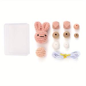 TEMU 11개 크로셰 토끼 구슬 DIY 공예 키트 - 표현력 있는 눈, 귀, 푹신한 꼬리 - 부드러운 파스텔 & 갈색/파란색/흰색/베이지/회색/검정/파란색/베이지/흰색/검정/ - 아미구루미, 키체인, 백팩 참, 주얼리 만들기용 - 크로셰 패턴 및 보관 팁 포함 - 초보자와 전문가 모두에게 완벽 - 크로셰 애호가를 위한 이상적인 선물
