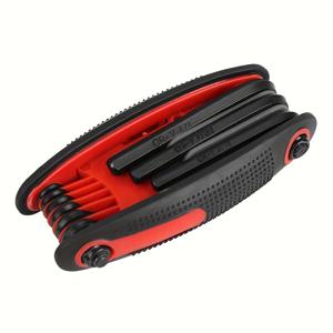 TEMU GOXAWEE 9in1 접이식 알렌 렌치 세트 - 3 미터 및 Sae 알렌 렌치 세트, Torx 렌치 세트 포함 - 고품질 알렌 렌치 세트, 부드러운 고무 손잡이 포함.