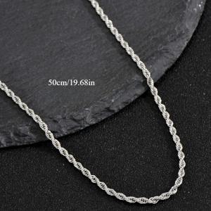 TEMU 스타일리시한 316L 스테인레스 스틸 빈티지 목걸이, 남녀공용 노트 316L 스테인레스 스틸 체인 - 모든 계절에 적합 | 스트리트웨어 캐주얼 액세서리