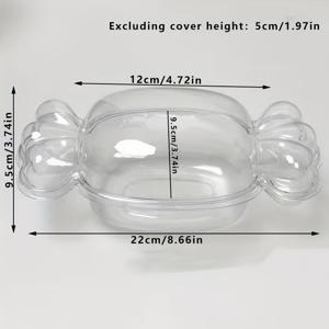 TEMU 50개 세트 25개의 바닥 + 25개의 상단 캔디 모양 케이크 상자 - 디저트, 과일 샐러드, 등에 완벽, 생일, 파티 이벤트, 크리스마스, 결혼식 장식 또는 여행에 적합
