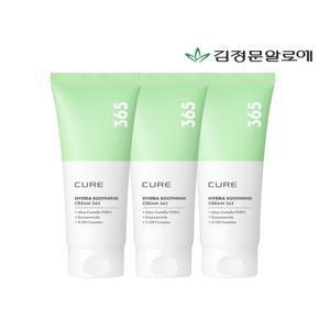 [김정문알로에] [김정문알로에] 큐어 알로에시카PDRN 하이드라 수딩크림 365 80ml 3개
