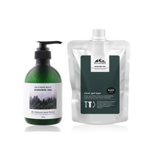 [맨허스트] 맨허스트 트러블없는 쉐이빙젤 면도젤 면도크림 쉐이빙폼 300ml+리필 250ml