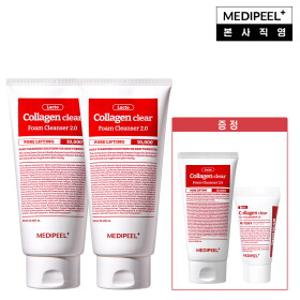 롯데단독국민클렌저 메디필 레드 락토 콜라겐 모공 클렌징폼 대용량 300ml*2+ 120ml*1+ 15ml*1