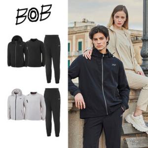 BOB 25SS 남성 타임리스 셋업 3종 (집업자켓+맨투맨+팬츠)