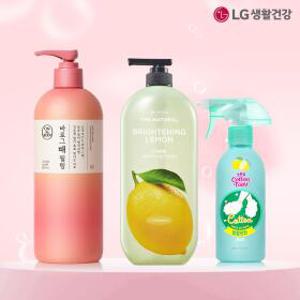 엘라이브 단독구성 바로그때필링 500ml x 1개 + 발을씻자 풋샴푸 385ml +더내추럴 바디워시 레몬향 900g