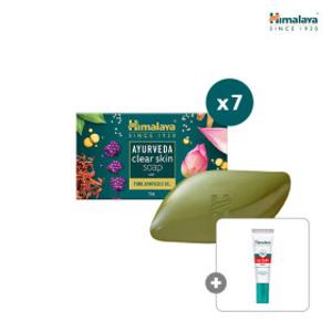 히말라야 아유르베다 스킨 솝 75g x7 + 미니립밤 5g