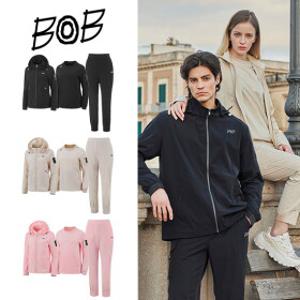 BOB 25SS 여성 타임리스 셋업 3종 (집업자켓+맨투맨+팬츠)