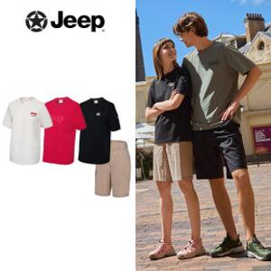 [최초가 84,000원]JEEP 25SS 여성 소로나 반팔티 3종 + 반바지 1종