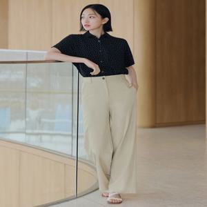 여성) 쿨터치 와이드 캐주얼 팬츠_MSE2PP2205