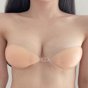 [니플패치증정]실리콘 누드브라 / 웨딩 촬영 누드 수영복 브라 드레스 실리콘 속옷 끈없는 빅사이즈 비키니 왕뽕 오프숄더